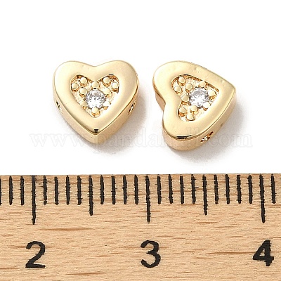 Настоящие бусины из позолоченной меди KK-H455-09G-01-1