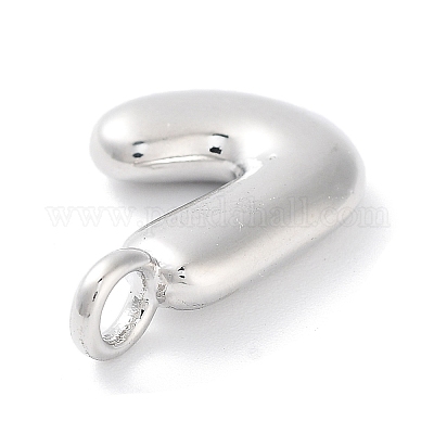 Подвески из латуни с покрытием стойки с буквами-шариками KK-C050-01P-J-1