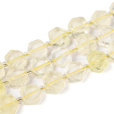 Естественный лимонный кварц нитей бисера G-P534-A20-02-1
