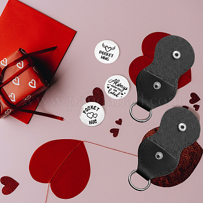 Набор памятных монет из нержавеющей стали с двусторонней гравировкой в виде сердца AJEW-GL0002-01C-1