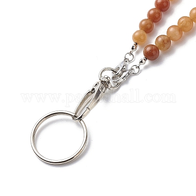 Держатель для карт с шейным ремешком для удостоверения личности из натурального дерева HJEW-JM00784-1