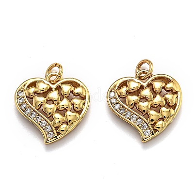 Латунные микро проложить кубического циркония подвески ZIRC-O039-06G-1