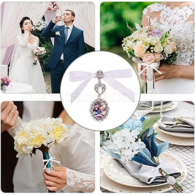 10 шт. подвеска в виде крыльев в тибетском стиле из сплава и атласной ленты HJEW-FH0001-22-1