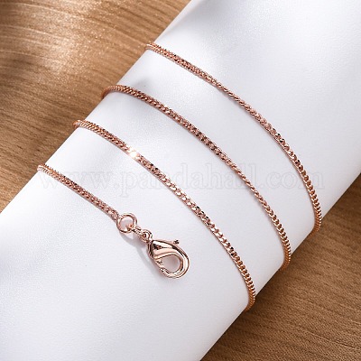 Долговечные латунные ожерелья с ожерельем из латуни NJEW-K112-07RG-NF-1