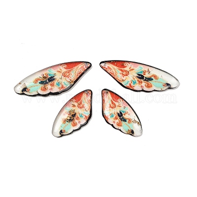 4шт 4 стиля прозрачные подвески из эпоксидной смолы RESI-B032-02D-1