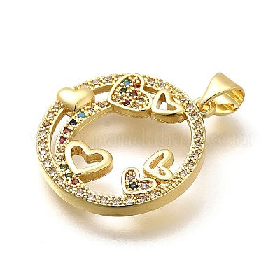 Стойки обшивки латунь микро проложить Циркон подвеску KK-L226-050G-01-1