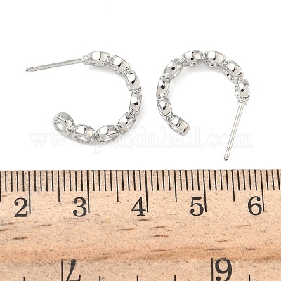 Серьги-гвоздики из циркония EJEW-G452-07P-1