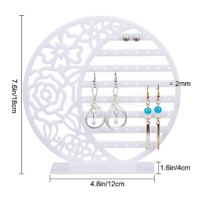 Shop DELORIGIN 9-Tier Acrylic Earring Display Stands for Jewelry Making -  PandaHall Selected