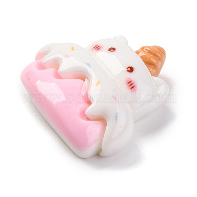 Единорог тема мультфильм смола декоден кабошоны CRES-Z011-02E-1