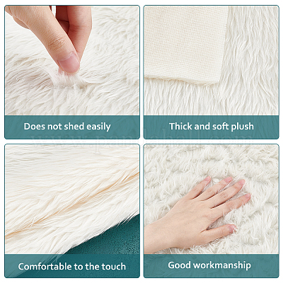 Супермягкая плюшевая ткань из полиэстера с имитацией кролика&nbsp;DIY-WH0032-91D-1