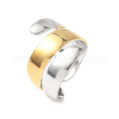 Регулируемые манжетные кольца из нержавеющей стали 304 RJEW-S626-01GP-A-1