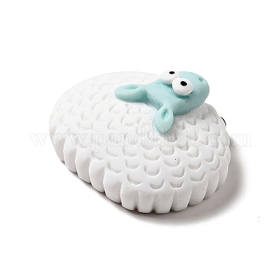 Кабошоны из непрозрачной смолы с мультяшным животным RESI-B012-07E-1