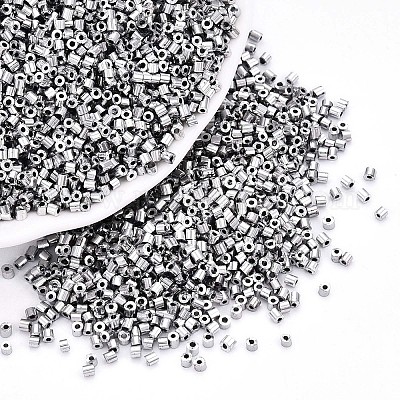 Бусины из гальванического стекла SEED-Q036-01A-B04-1