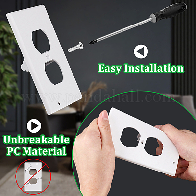 Пластиковая накладка на одноместную розетку KY-WH0046-97-1