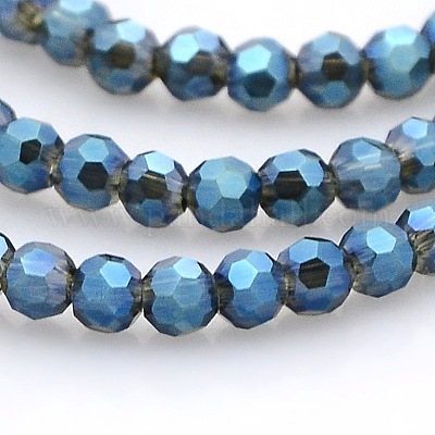 Wholesale Round Electroplate Glass Beads For Jewelry Making- Pandahall.com