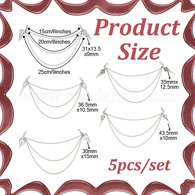 Подвесные цепи из сплава AJEW-GO00025-1