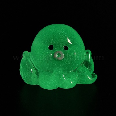 Светящиеся прозрачные смоляные украшения в виде осьминога RESI-WH20017-01C-1