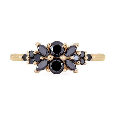 Кольца-пальцы Flower 925 из стерлингового серебра с микропаве из кубических цирконий FS-WG7A18F-01-1