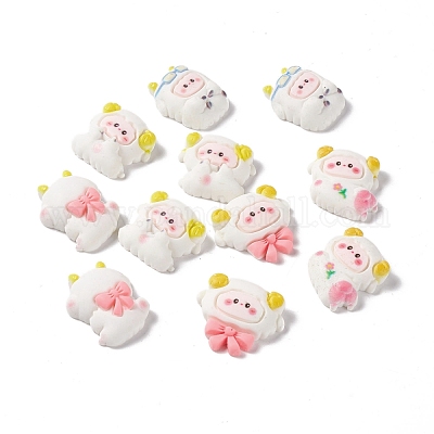 Непрозрачные кабошоны из смолы X-RESI-G031-09-1