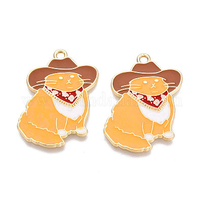 Pendentifs d'émail en alliage&nbsp;ENAM-R137-02G-05-1