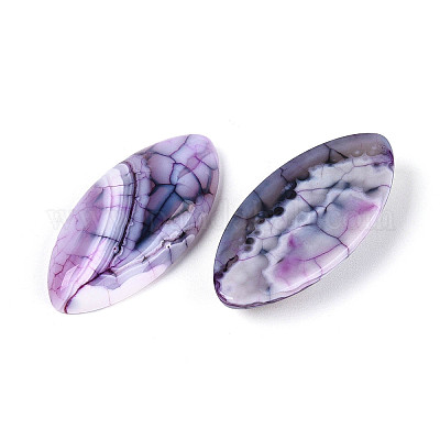 Крашеные агата кабошоны естественный хрустят&nbsp;G-T144-78C-1