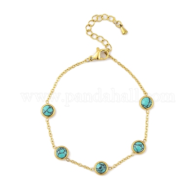 Браслеты из нержавеющей стали 304 с ионным покрытием (IP) BJEW-H606-12G-1