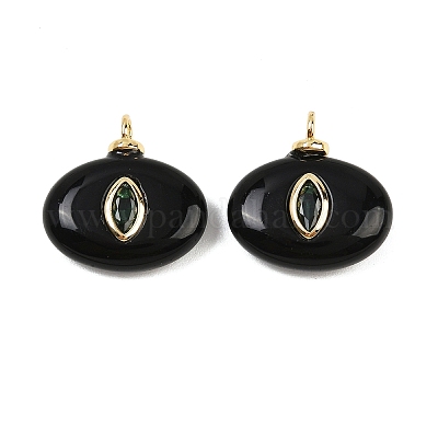 Подвески из натурального черного оникса (окрашенные и нагретые) KK-B157-42H-10-1