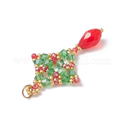 Рождественские стеклянные подвески PALLOY-MZ01051-01-1