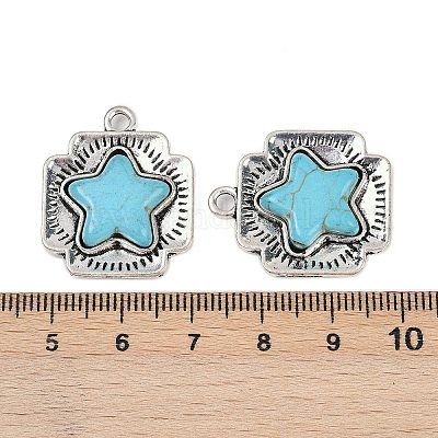 Синтетические бирюзовые подвески FIND-C068-19AS-1