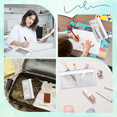 Прямоугольные пакеты из ПВХ и искусственной кожи с застежкой-молнией ABAG-WH20001-20D-1