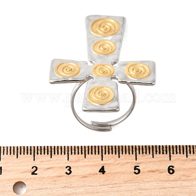 Кольца-манжеты из нержавеющей стали 304 RJEW-V011-01GP-1