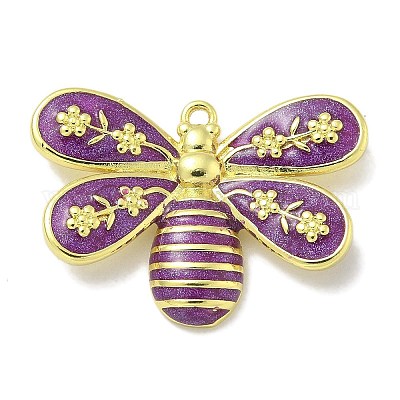 Подвески из латуни с эмалью в стойку KK-L224-040G-1