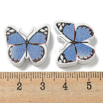 Perles en bois imprimées&nbsp;WOOD-G022-28A-01-1