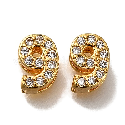 Стойка покрытие номер латунь микропаве прозрачный кубический цирконий silde подвески KK-A231-13J-1