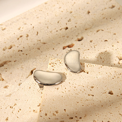 Серьги-гвоздики из нержавеющей стали Bean 304 для унисекс AA3662-3-1