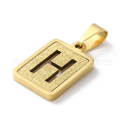 Подвески-алфавиты из нержавеющей стали 304 STAS-S152-01G-H-1