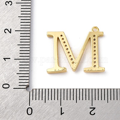 Подвеска из латуни с микропаве из кубического циркония KK-H449-76G-12-1