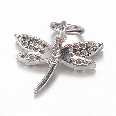 Латунные микро проложить кубического циркония подвески ZIRC-K045-09P-1