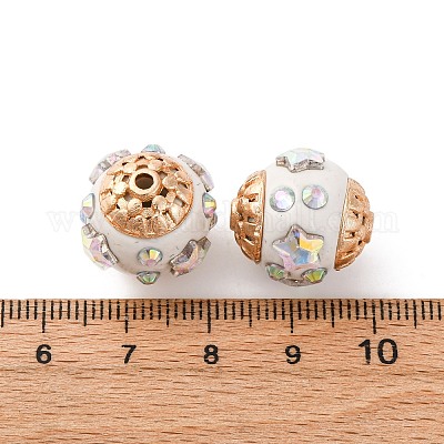 Круглые бусины из смолы ручной работы из Индонезии IPDL-P005-22KCG-02-1