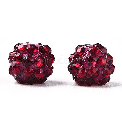 AB-цвет смолы горный хрусталь бисер RESI-S315-10x12-M-1