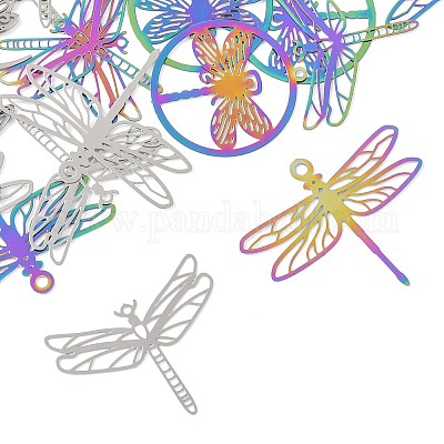 24 шт. 6 стиля ионного покрытия (IP) 201 подвески из нержавеющей стали STAS-FS0002-12-1