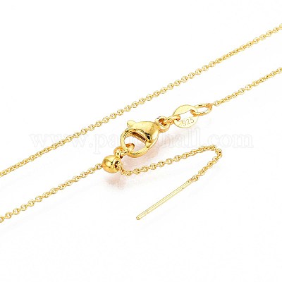 1 мм регулируемые латунные цепочки-слайдеры для мужчин и женщин NJEW-N057-01G-1