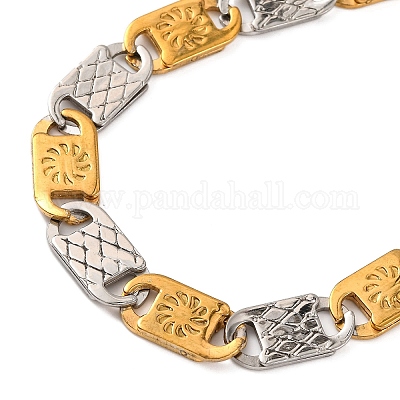 201 браслет из нержавеющей стали Mariner Link BJEW-B078-59GP-1