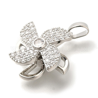 Латунные микро проложить кубического циркония подвески KK-B122-03C-P-1