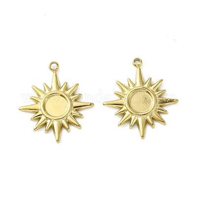 Оправы для подвесок из нержавеющей стали 304 в виде кабошонов STAS-L269-051G-1