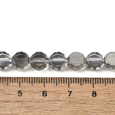 Стеклянные бусины с гальваническим покрытием  X-EGLA-L045-G-PL04-1