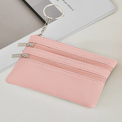 2 шт. 2-х цветные кошельки из искусственной кожи на молнии&nbsp;ABAG-LP0001-91B-1