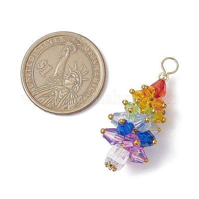 Акриловые подвески на тему чакры PALLOY-JF03055-1