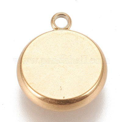 Ионное покрытие (ip) нержавеющая сталь 304 подвеска кабошон оправа X-STAS-K202-03D-G-1