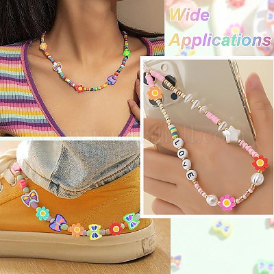 200шт 2 стиля ручной работы бусины из полимерной глины CLAY-CJ0002-04-1